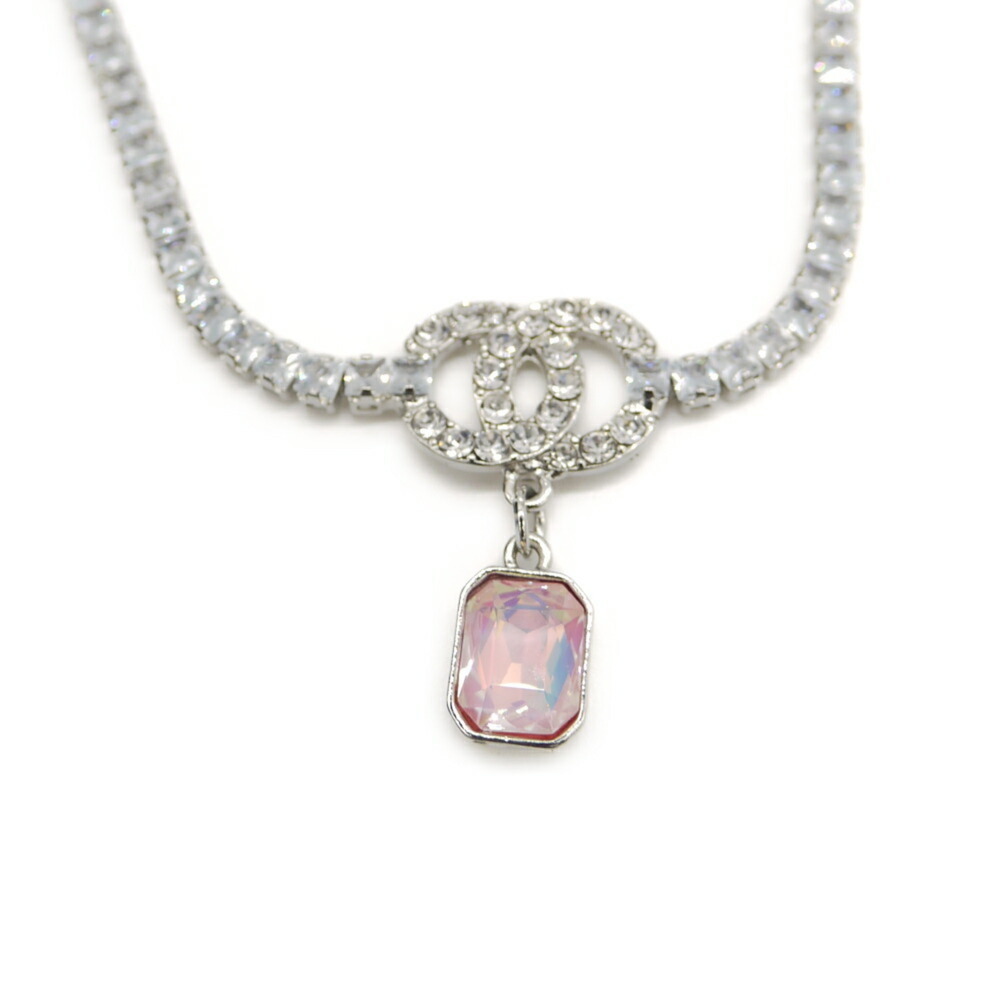 CHANEL Pink Logo Necklace - Picture 1 of 6